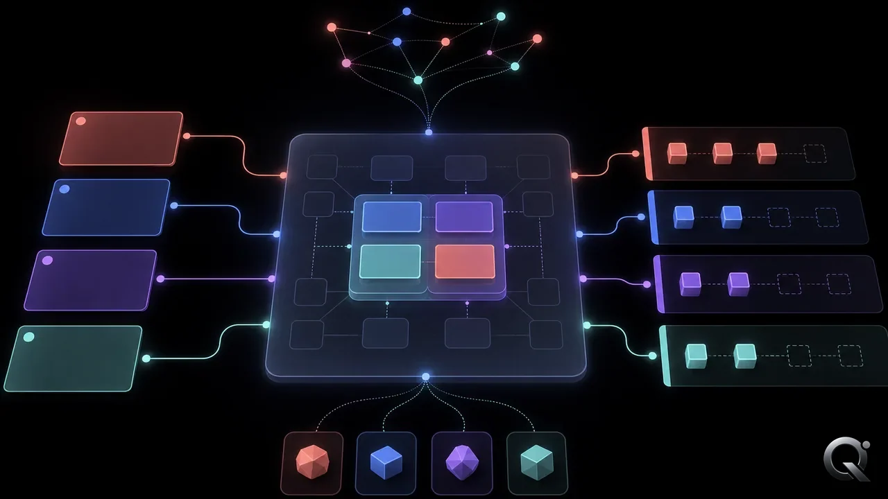 How do AI agents share project context when building one app?